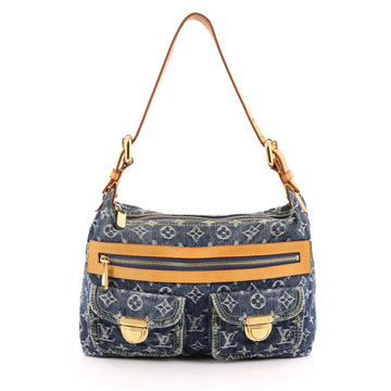 Louis Vuitton Baggy Handbag Denim PM Blue 2017601