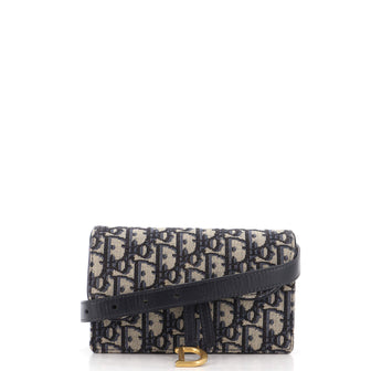 Christian Dior Saddle Rectangular Belt Bag Oblique Canvas