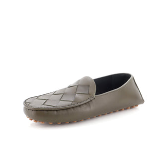 Bottega Veneta Men's Douglas Driver Loafers Maxi Intrecciato Leather