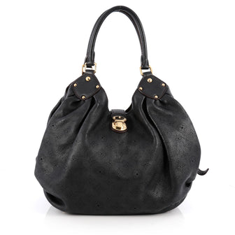 Louis Vuitton XL Hobo Mahina Leather Black 2018004