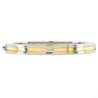 Bvlgari B.Zero1 Hinged Bangle Bracelet 18K Yellow Gold and Stainless Steel 7mm
