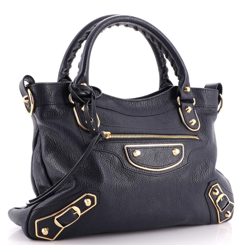 balenciaga town metallic edge