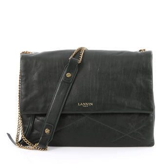 Lanvin Sugar Flap Shoulder Bag Quilted Leather Medium 2018306
