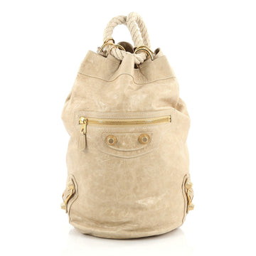 Balenciaga Giant Studs Rope Backpack Leather Neutral 2018317