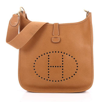 Hermes Evelyne Crossbody Gen I Ardennes GM Brown 2019001