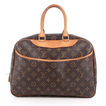 Louis Vuitton Deauville Handbag Monogram Canvas Brown 2019004