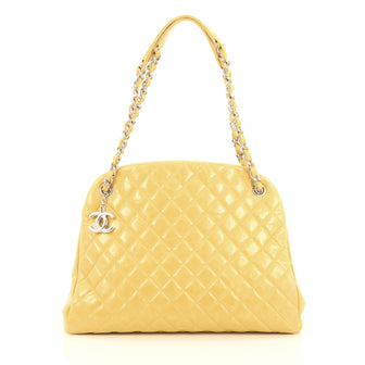 Chanel Just Mademoiselle Handbag Quilted Glazed Calfskin 2019103
