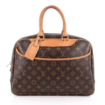Louis Vuitton Deauville Handbag Monogram Canvas Brown 2019106