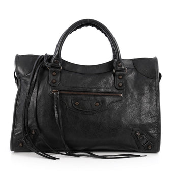 Balenciaga City Classic Studs Handbag Leather Medium 2019108