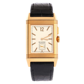 Jaeger-LeCoultre Reverso Grande Duoface Manual Watch Rose Gold and Alligator 27