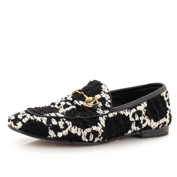 Gucci Women's Jordaan Loafers GG Tweed