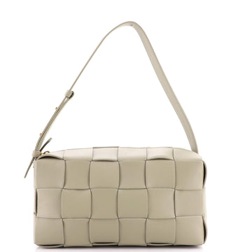Bottega Veneta Brick Cassette Shoulder Bag Maxi Intrecciato Leather