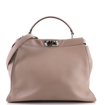 Fendi Peekaboo Bag Rigid Leather Large