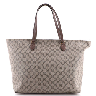 Gucci Ophidia Zip Tote GG Coated Canvas Medium