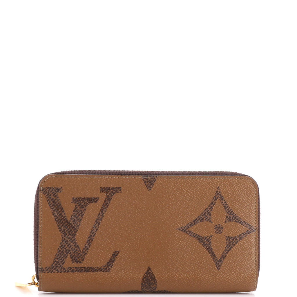 Louis Vuitton Zippy Wallet Monogram Giant Brown in Canvas with
