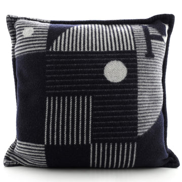 Hermes Echecs et Trames Throw Pillow Wool and Cashmere