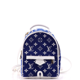 Louis Vuitton Palm Springs Backpack LV Match Monogram Jacquard Velvet Mini