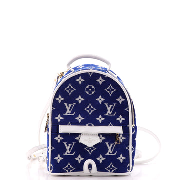Louis Vuitton Palm Springs Backpack LV Match Monogram Jacquard Velvet Mini
