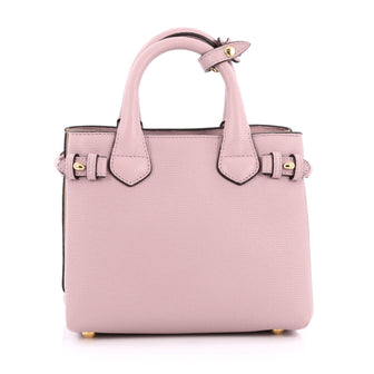 Burberry Banner Convertible Tote Leather and House Check Pink 2019901