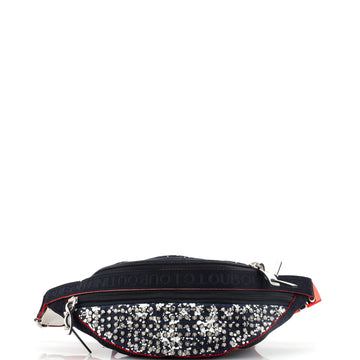 Christian Louboutin ParisNyc Sling Bag Spiked Denim