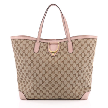 Gucci Soft Stirrup Tote GG Canvas Brown 2020202