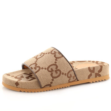Gucci Men's Slide Sandals Maxi GG Canvas