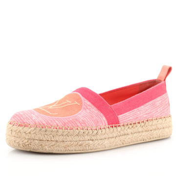 Louis Vuitton Women's Shore Postcard Espadrilles Embroidered Denim
