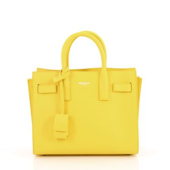 Saint Laurent Sac de Jour NM Leather Nano Yellow 2021404