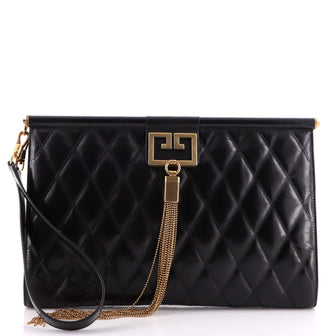 Givenchy Gem Shoulder Bag Quilted Leather Large