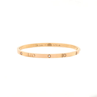 Cartier Love 6 Diamond Bracelet 18K Rose Gold and Diamonds Small