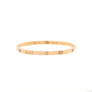 Cartier Love 6 Diamond Bracelet 18K Rose Gold and Diamonds Small