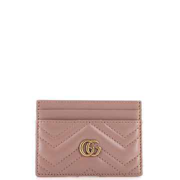 Gucci GG Marmont Card Holder Matelasse Leather