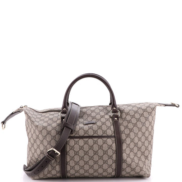 Gucci Front Pocket Convertible Duffle GG Coated Canvas Medium