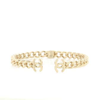 Chanel CC Chain Link Choker Necklace Metal