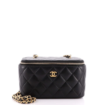Chanel Classic Vanity Case with Chain Quilted Lambskin Small