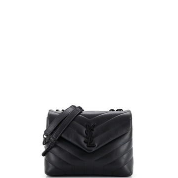 Saint Laurent LouLou Shoulder Bag Matelasse Chevron Leather Small