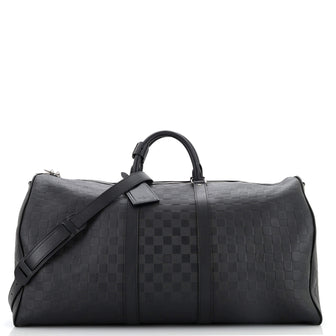 Louis Vuitton Keepall Bandouliere Bag Damier Infini Leather 55