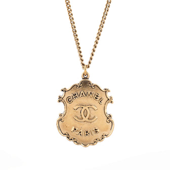 Chanel Paris-Dallas Sheriff Badge Logo Necklace Metal