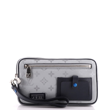 Louis Vuitton Alpha Clutch Limited Edition Monogram Satellite Canvas