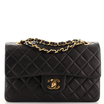 Chanel Vintage Classic Double Flap Bag Quilted Lambskin Small