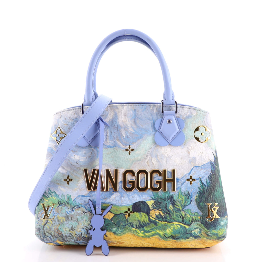 Louis Vuitton Limited Edition Coated Canvas Jeff Koons Van Gogh Keepall 50  Bandouliere Bag  Yoogis Closet