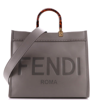 Fendi Sunshine Shopper Tote Leather Medium