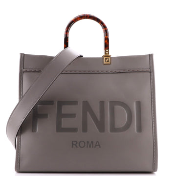 Fendi Sunshine Shopper Tote Leather Medium