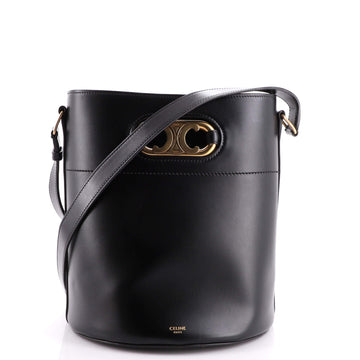 Celine Maillon Triomphe Bucket Bag Leather Medium
