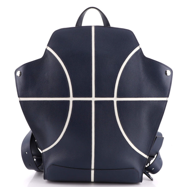 basketball backpack leather Hermes Cityback Eclair Basketball Backpack Evercolor 27 Blue 202293162