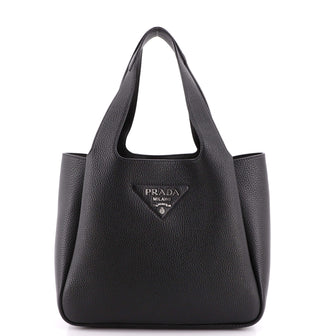 Prada Flou Dynamique Open Tote Vitello Daino Small