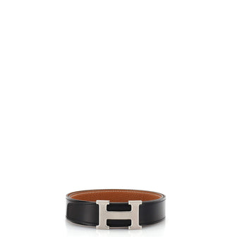 Hermes Constance Reversible Belt Leather with Guilloche Hardware Thin