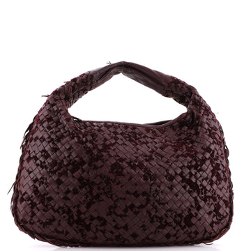Bottega Veneta Veneta Hobo Intrecciato Nappa with Velvet Medium