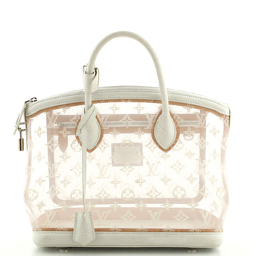 Louis Vuitton Transparence Lockit Handbag Mesh and Leather