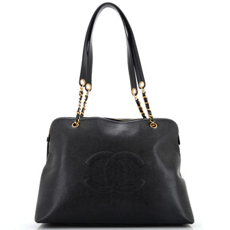 Chanel Vintage Timeless Zip Tote Caviar Large